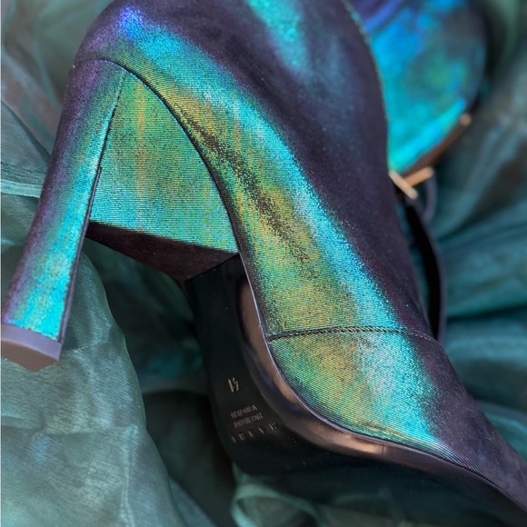 Emerald green Marni unique boot heels green stiletto booties with zipper - Picture 7 of 13